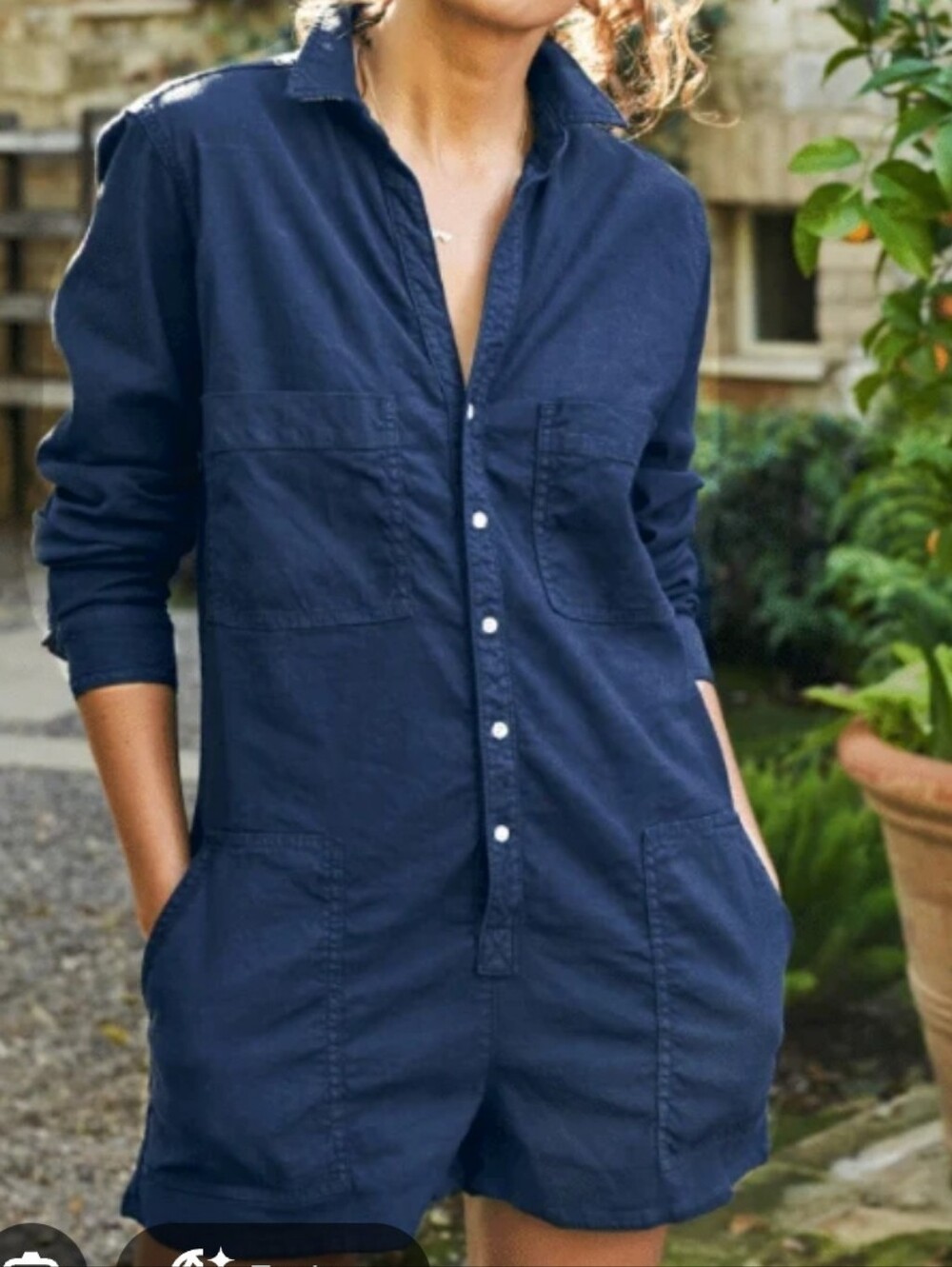 Frank & Eileen Navy Blue Ireland Jumpsuit